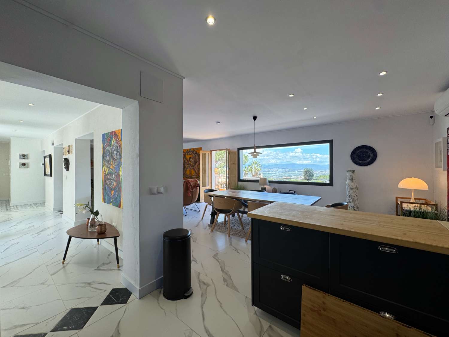 Newly renovated single-story villa with heated pool and excellent views