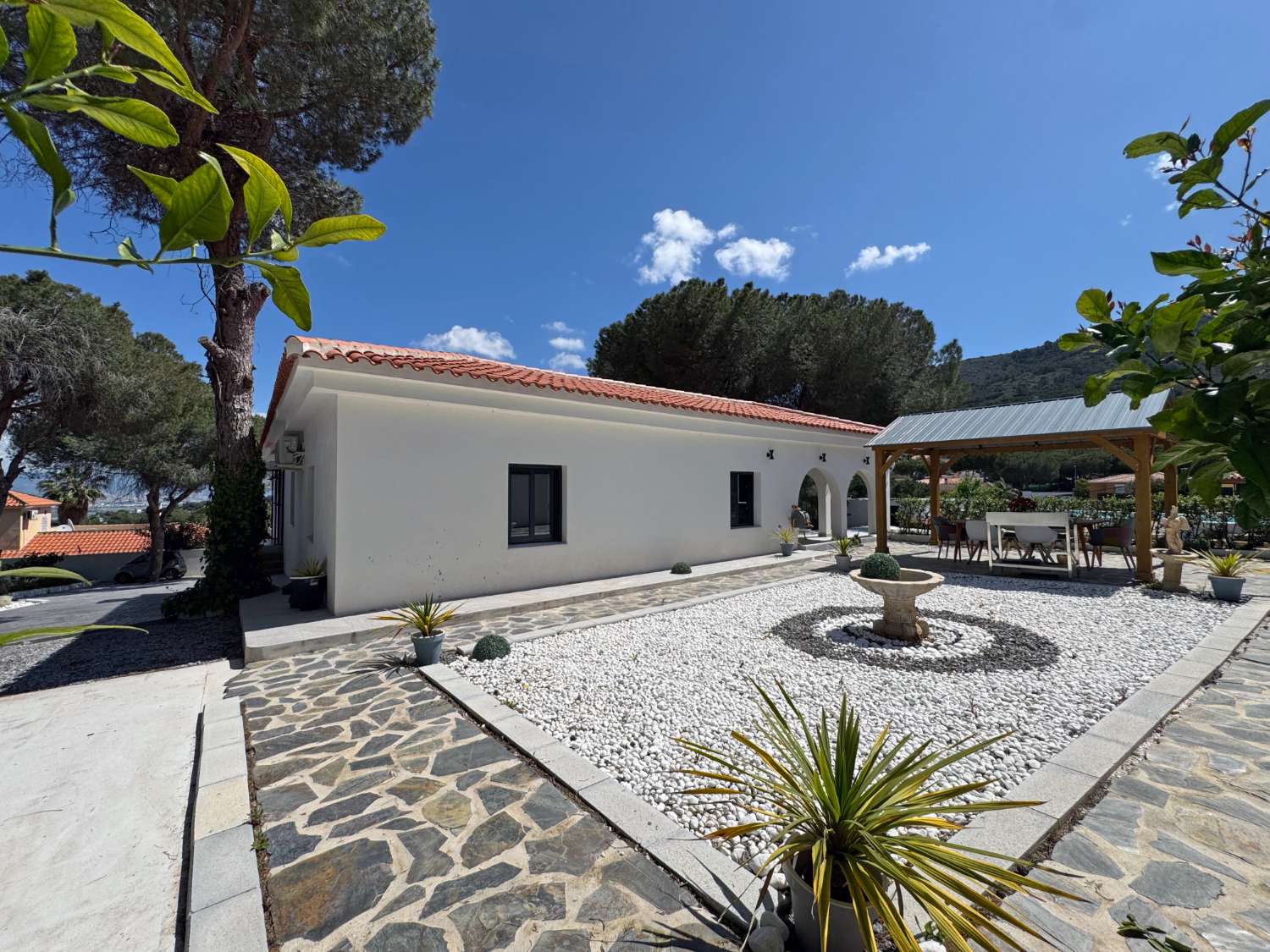 Newly renovated single-story villa with heated pool and excellent views